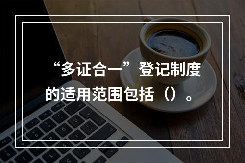 “多证合一”登记制度的适用范围包括（）。