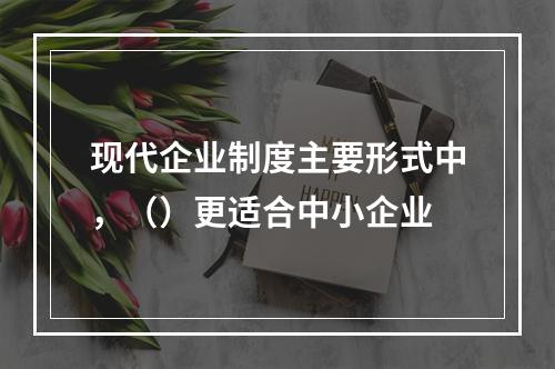 现代企业制度主要形式中，（）更适合中小企业