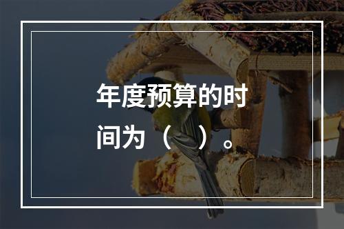 年度预算的时间为（　）。