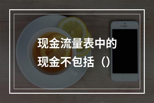 现金流量表中的现金不包括（）