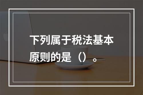 下列属于税法基本原则的是（）。