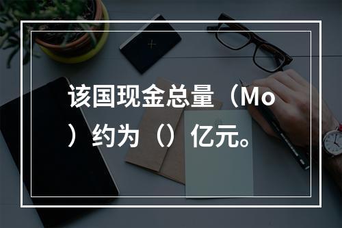 该国现金总量（Mo）约为（）亿元。