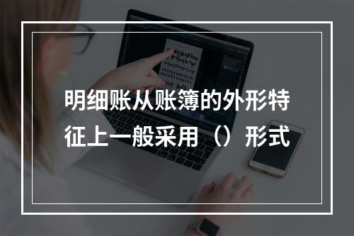 明细账从账簿的外形特征上一般采用（）形式