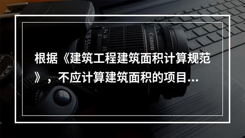 根据《建筑工程建筑面积计算规范》，不应计算建筑面积的项目是（