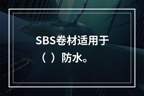 SBS卷材适用于（  ）防水。