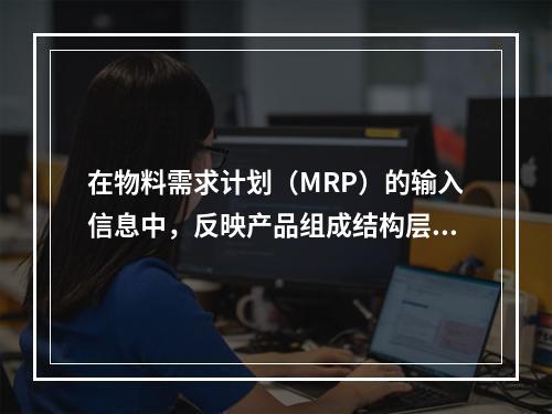 在物料需求计划（MRP）的输入信息中，反映产品组成结构层次