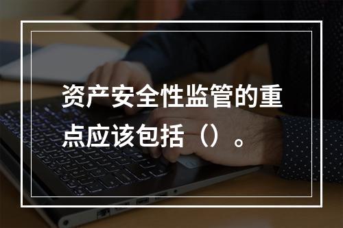 资产安全性监管的重点应该包括（）。