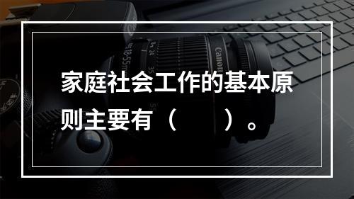 家庭社会工作的基本原则主要有（　　）。