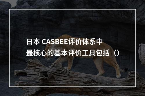 日本 CASBEE评价体系中最核心的基本评价工具包括（）