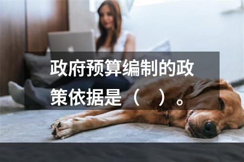 政府预算编制的政策依据是（　）。