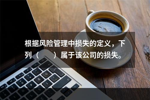 根据风险管理中损失的定义，下列（　　）属于该公司的损失。