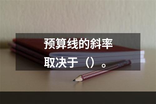 预算线的斜率取决于（）。