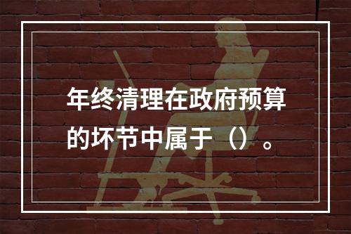 年终清理在政府预算的坏节中属于（）。