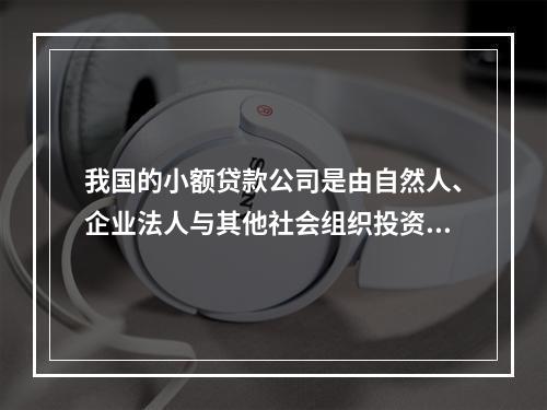 我国的小额贷款公司是由自然人、企业法人与其他社会组织投资设立