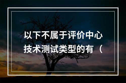 以下不属于评价中心技术测试类型的有（