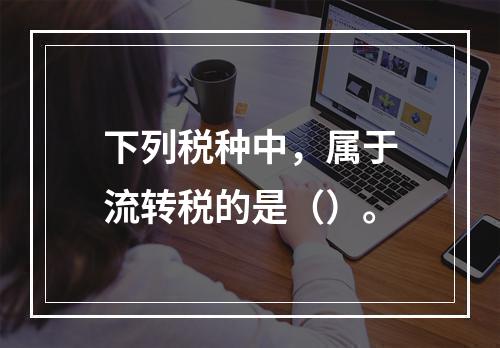 下列税种中，属于流转税的是（）。