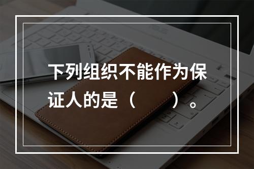 下列组织不能作为保证人的是（　　）。