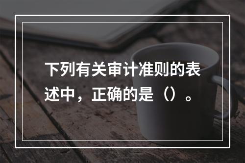 下列有关审计准则的表述中，正确的是（）。