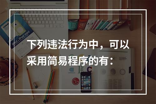 下列违法行为中，可以采用简易程序的有：