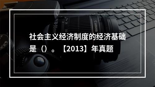 社会主义经济制度的经济基础是（）。【2013】年真题