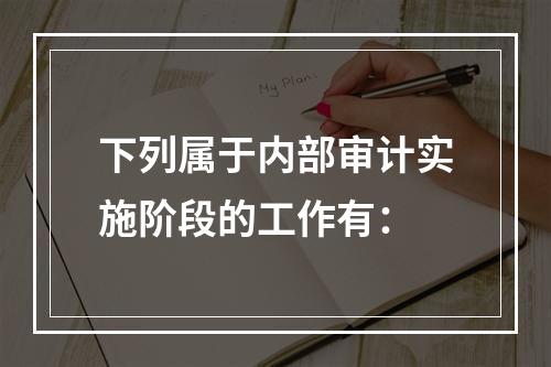 下列属于内部审计实施阶段的工作有：