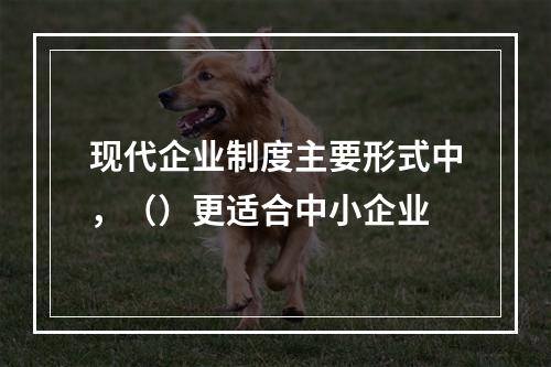 现代企业制度主要形式中，（）更适合中小企业