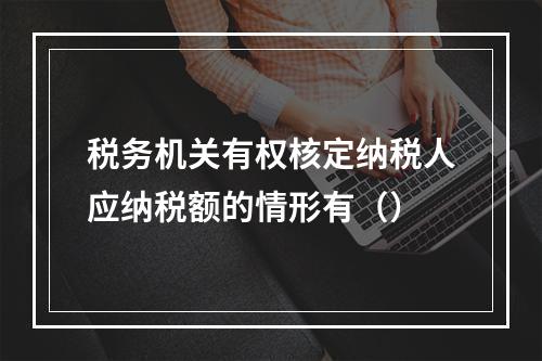 税务机关有权核定纳税人应纳税额的情形有（）