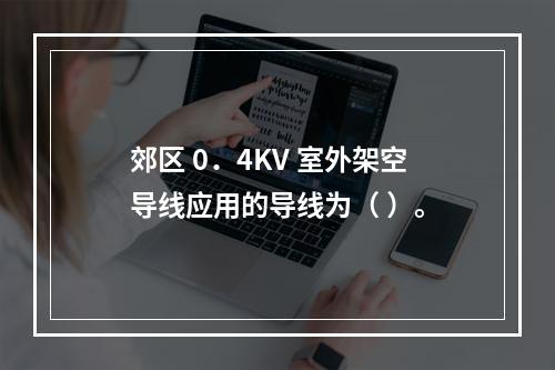 郊区 0．4KV 室外架空导线应用的导线为（ ）。