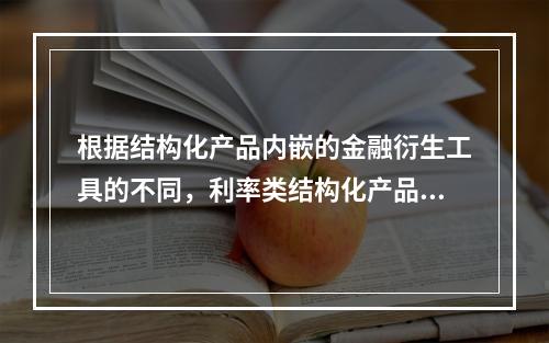 根据结构化产品内嵌的金融衍生工具的不同，利率类结构化产品通常