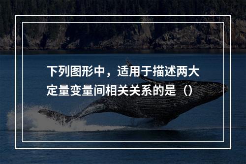 下列图形中，适用于描述两大定量变量间相关关系的是（）