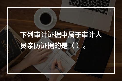 下列审计证据中属于审计人员亲历证据的是（ ）。