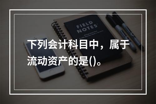 下列会计科目中，属于流动资产的是()。