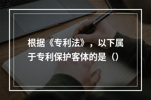 根据《专利法》，以下属于专利保护客体的是（）