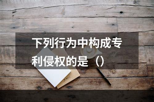 下列行为中构成专利侵权的是（）