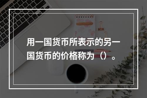 用一国货币所表示的另一国货币的价格称为（）。