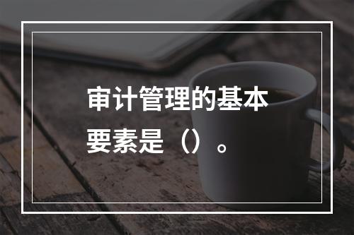 审计管理的基本要素是（）。