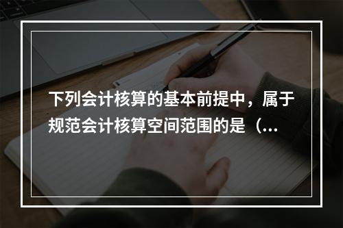 下列会计核算的基本前提中，属于规范会计核算空间范围的是（）。