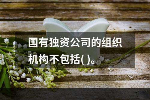 国有独资公司的组织机构不包括( )。