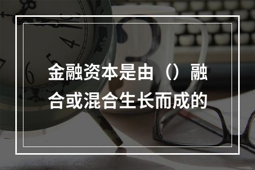 金融资本是由（）融合或混合生长而成的