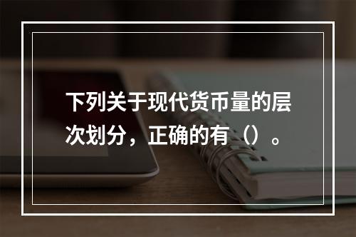 下列关于现代货币量的层次划分，正确的有（）。