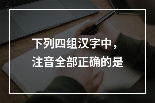 下列四组汉字中，注音全部正确的是