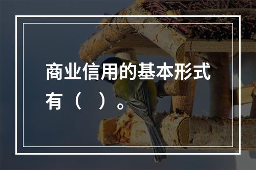 商业信用的基本形式有（    ）。