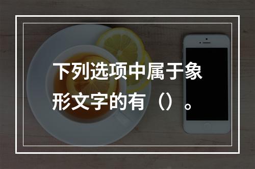 下列选项中属于象形文字的有（）。