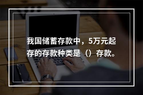 我国储蓄存款中，5万元起存的存款种类是（）存款。