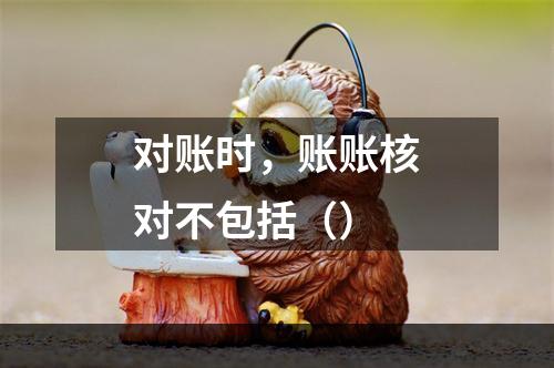 对账时，账账核对不包括（）