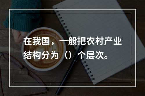 在我国，一般把农村产业结构分为（）个层次。