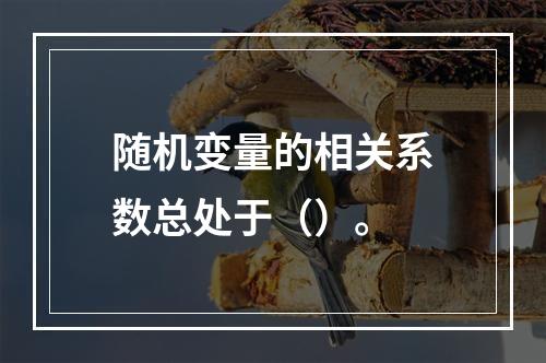 随机变量的相关系数总处于（）。