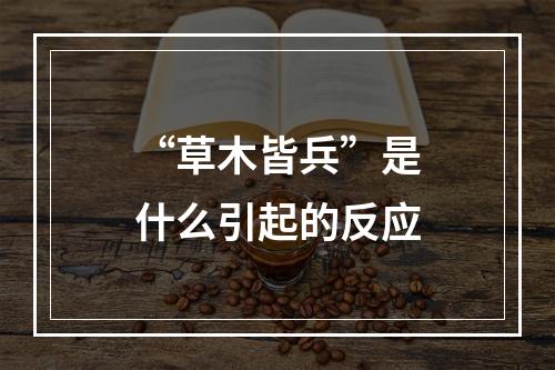 “草木皆兵”是什么引起的反应