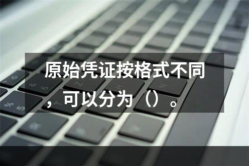 原始凭证按格式不同，可以分为（）。