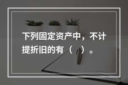 下列固定资产中，不计提折旧的有（　）。